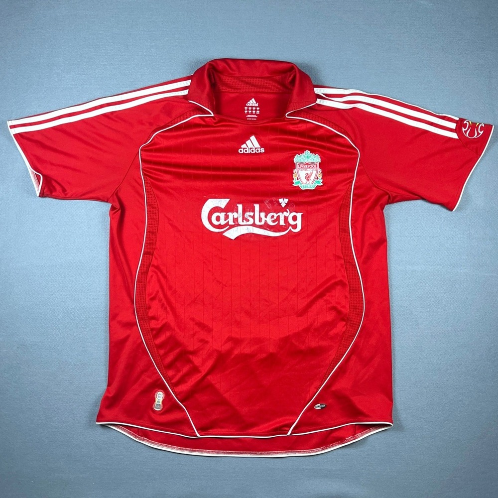 Adidas Liverpool FC 2006-2008 Home Jersey Red Carlsberg Mens XL ClimaCool